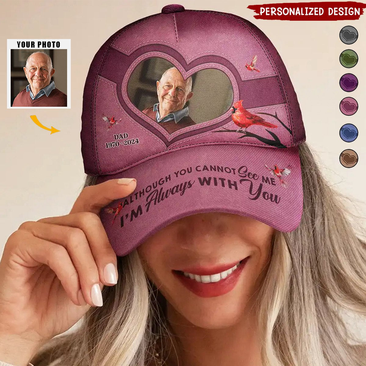 Custom Photo Memorial I'll Carry You With Me Until I See You Again - P ...