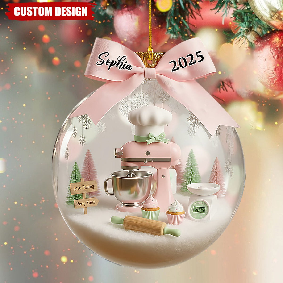 Love Baking - Personalized Baking Ornament