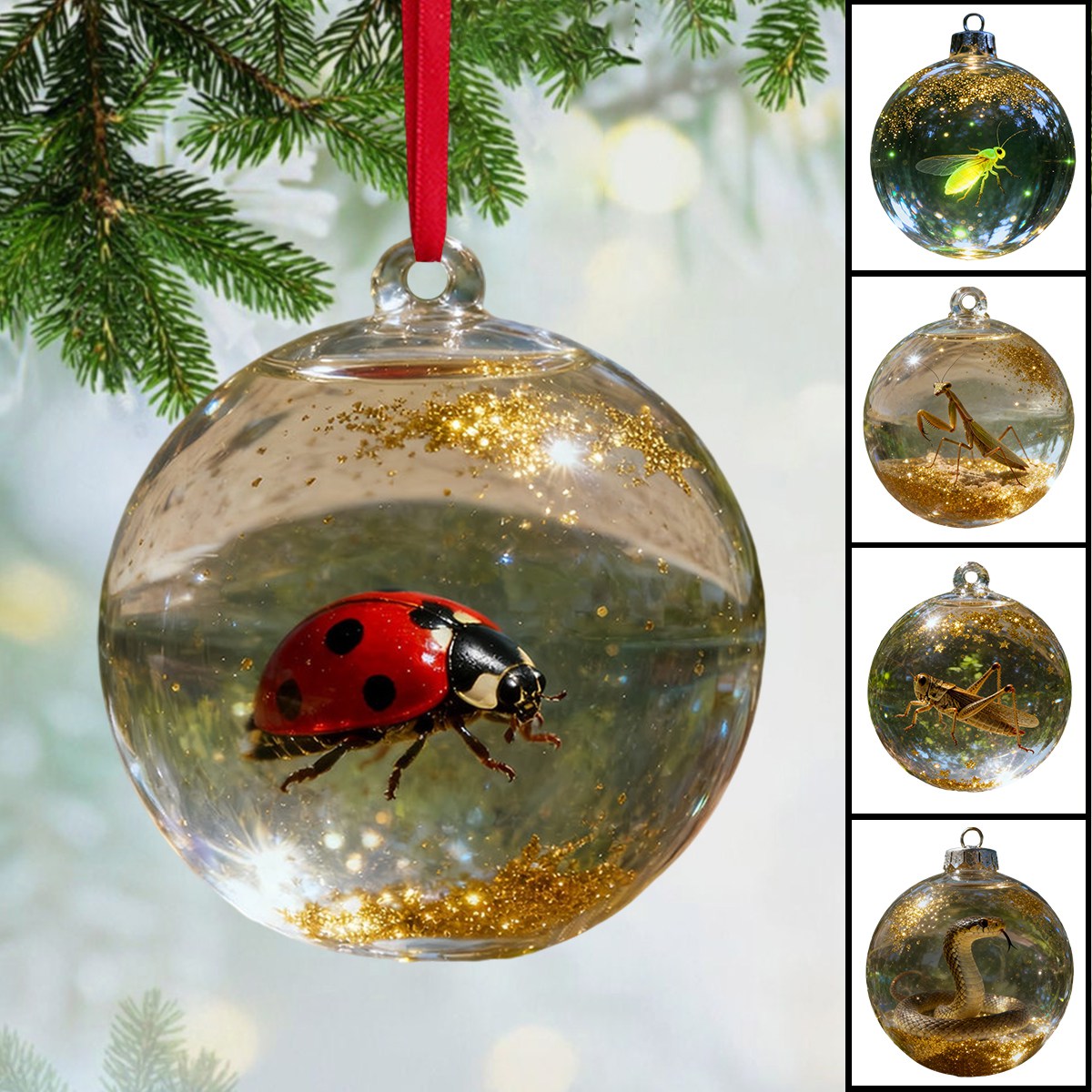Insect Crystal Acrylic Decoration Ornament