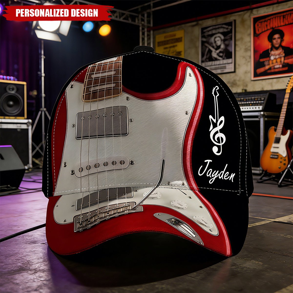 Personalized Cap-Gift For Guitarist, Guitar Lover
