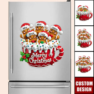 Merry Christmas - Personalized Decal/Sticker, Gift For Family