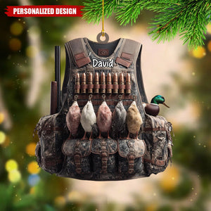Personalized Duck Hunting Christmas Ornament Gift For Hunter