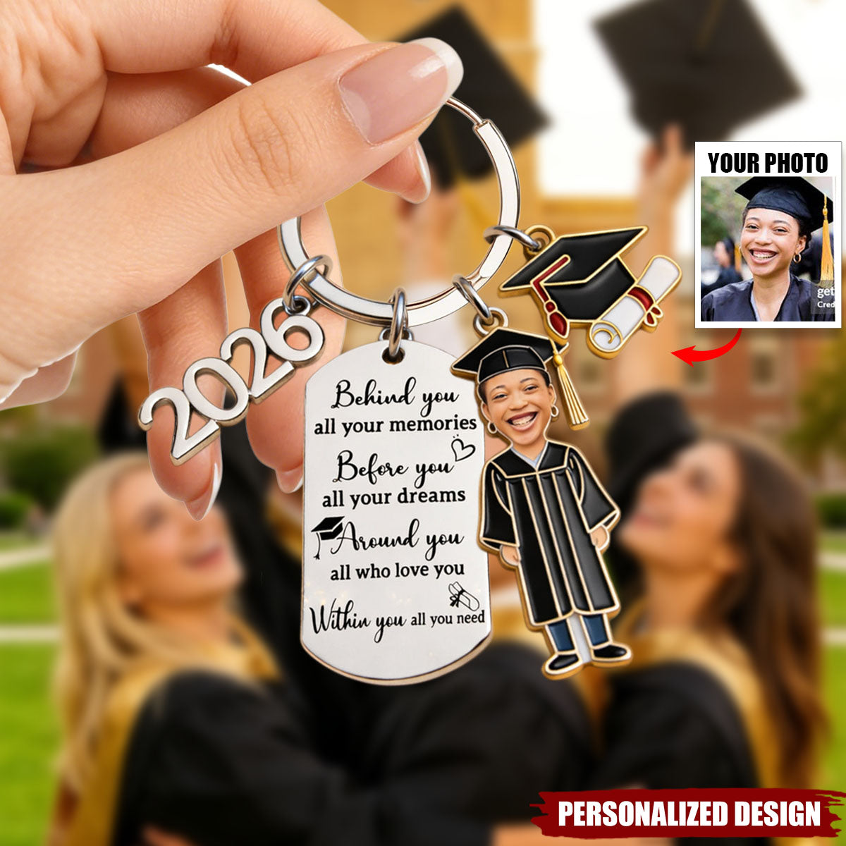 Graduation Gift-Personalized Graduation Keychain