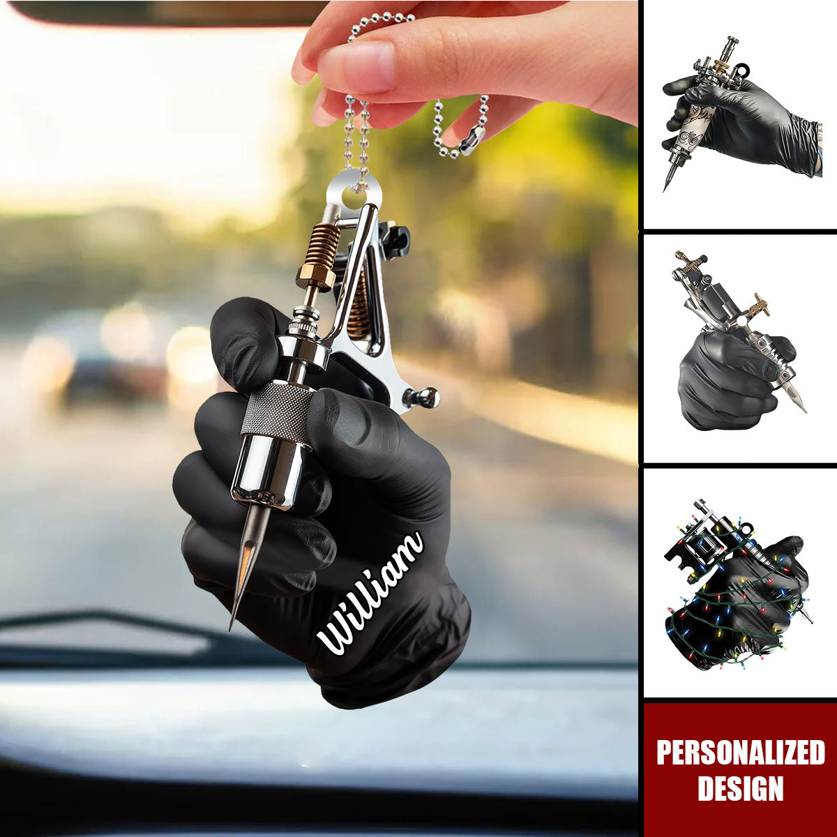 Personalized Tattoo Machine Car Ornament-Tattoo Artist Gift