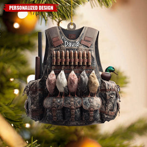 Personalized Duck Hunting Christmas Ornament Gift For Hunter