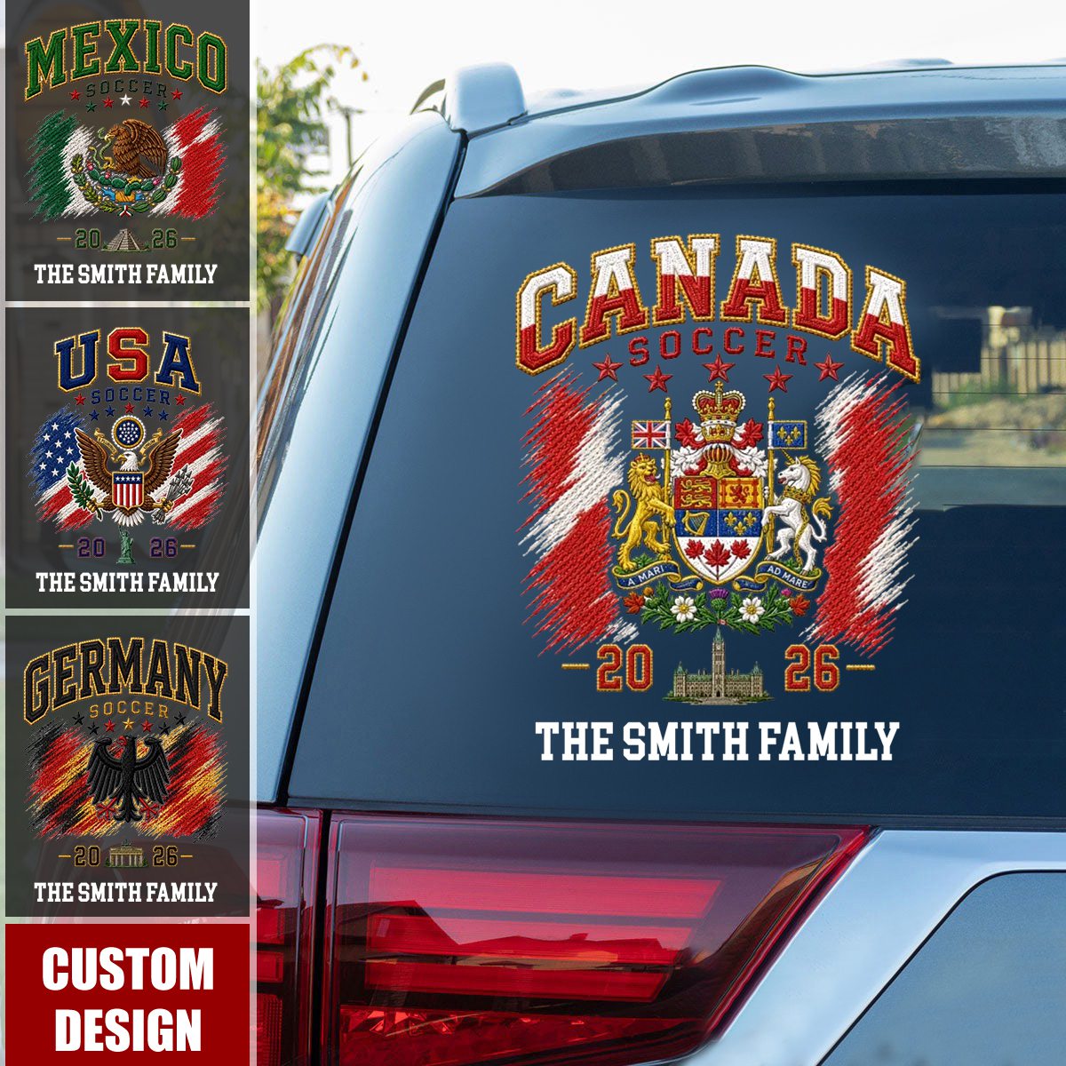 Personalized International Soccer Tournament Party Decal Sticker - Gifts For Soccer Lovers