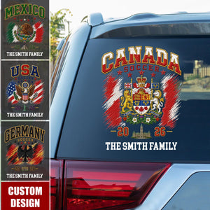 Personalized International Soccer Tournament Party Decal Sticker - Gifts For Soccer Lovers