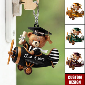 Class of Graduate Airplane Keychain - Gift For Graduates