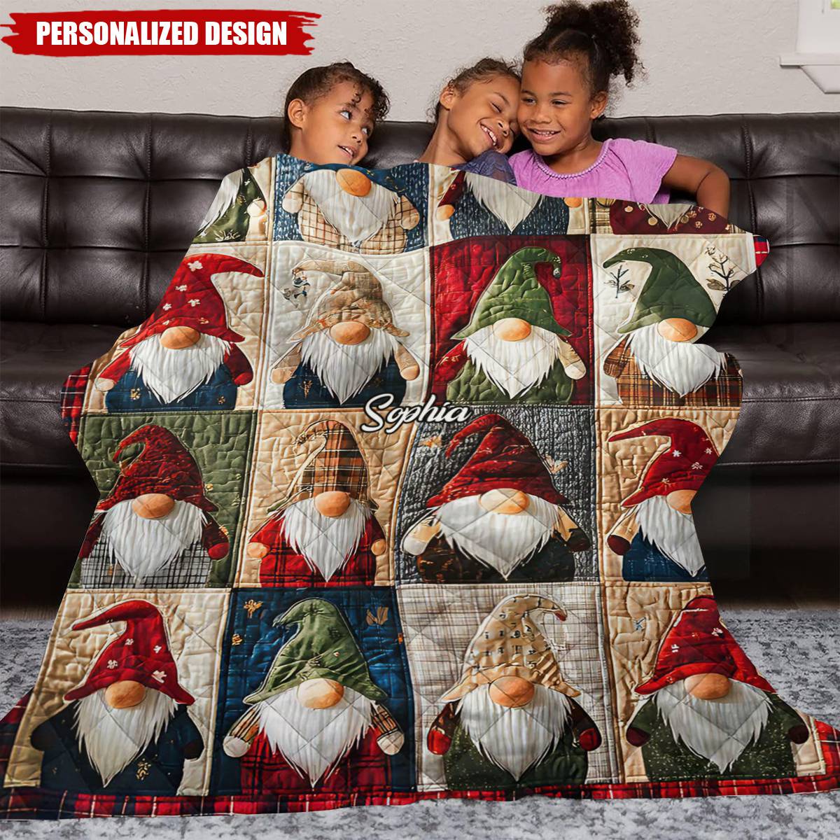 Personalized Vintage Cozy Winter Home Blanket