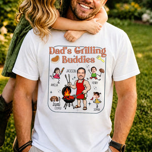 Dad's Grilling Buddies Funny Father's Day Gift For Dad, Husband - Personalized Shirt