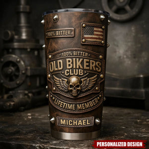 Old Biker Club-Personalized Biker Tumbler