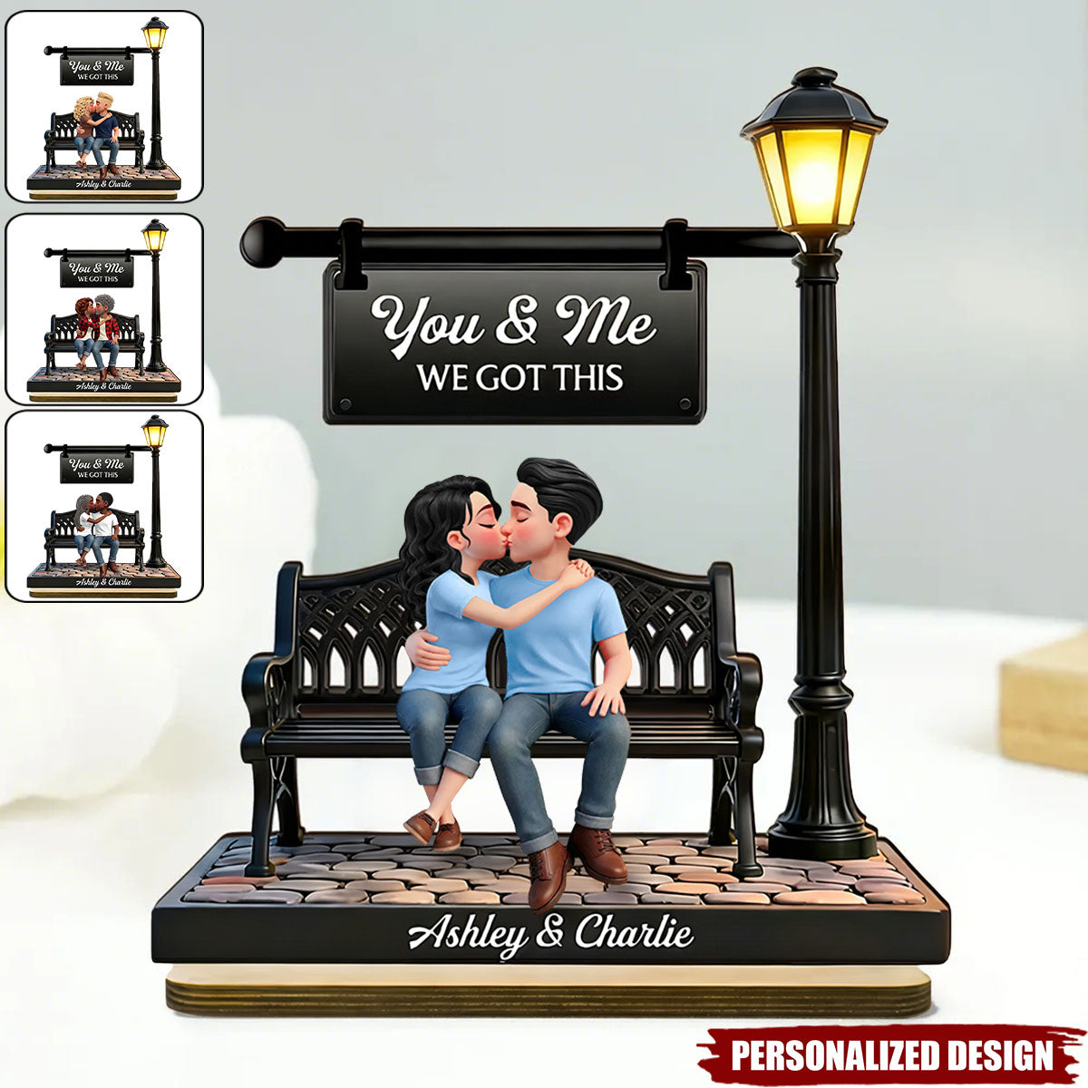 Personalized Romantic Couple Wooden Plaque-Valentine's Day Gift For Couple
