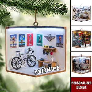 Personalized Cycling Christmas Ornament-Gift For Road Bike Lovers