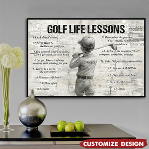 Personalized Golf Kid Canvas Poster - Gift For Golf Lovers