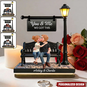 Personalized Romantic Couple Wooden Plaque-Valentine's Day Gift For Couple