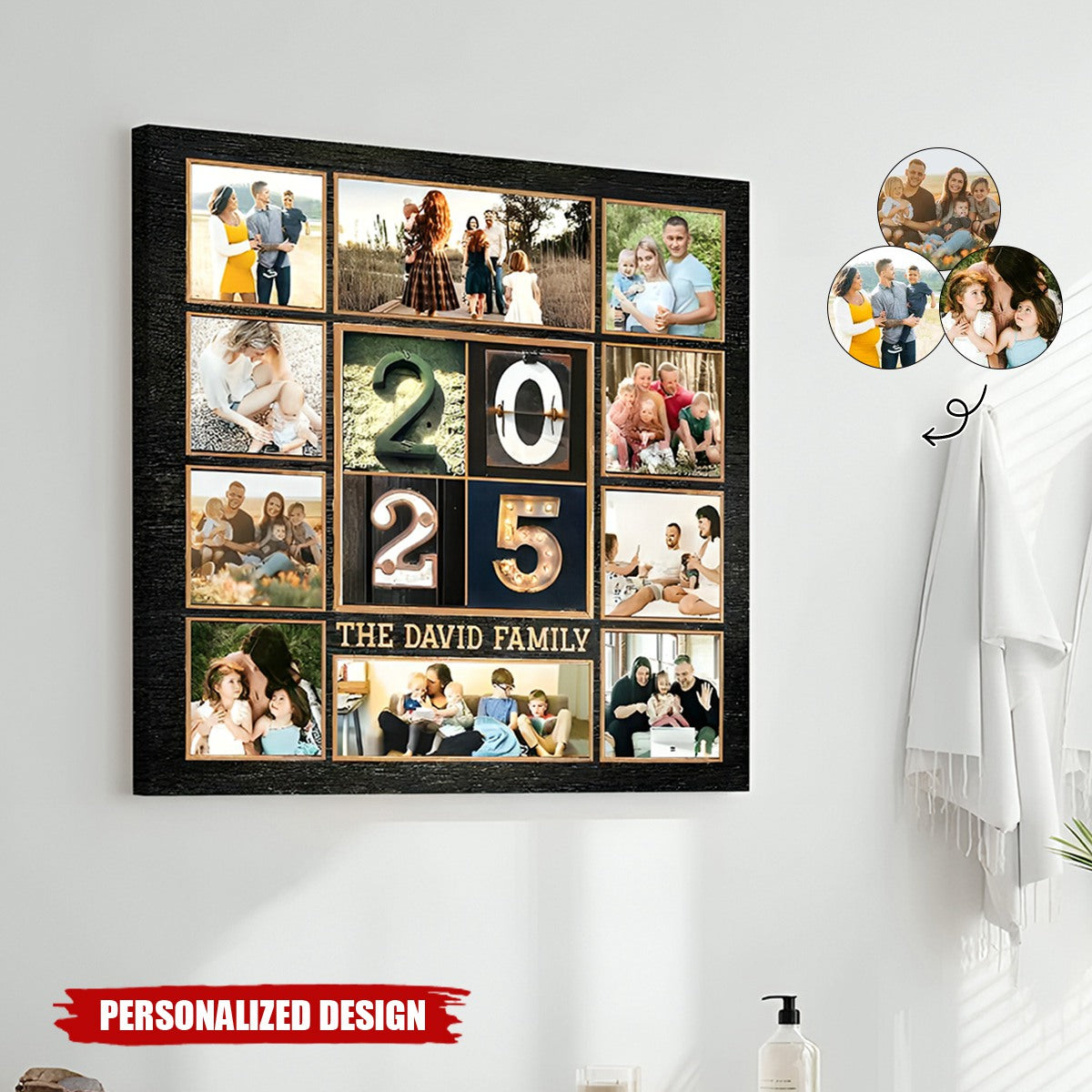 Custom Family Photo Collage Poster 2025-Family Keepsake Gifts