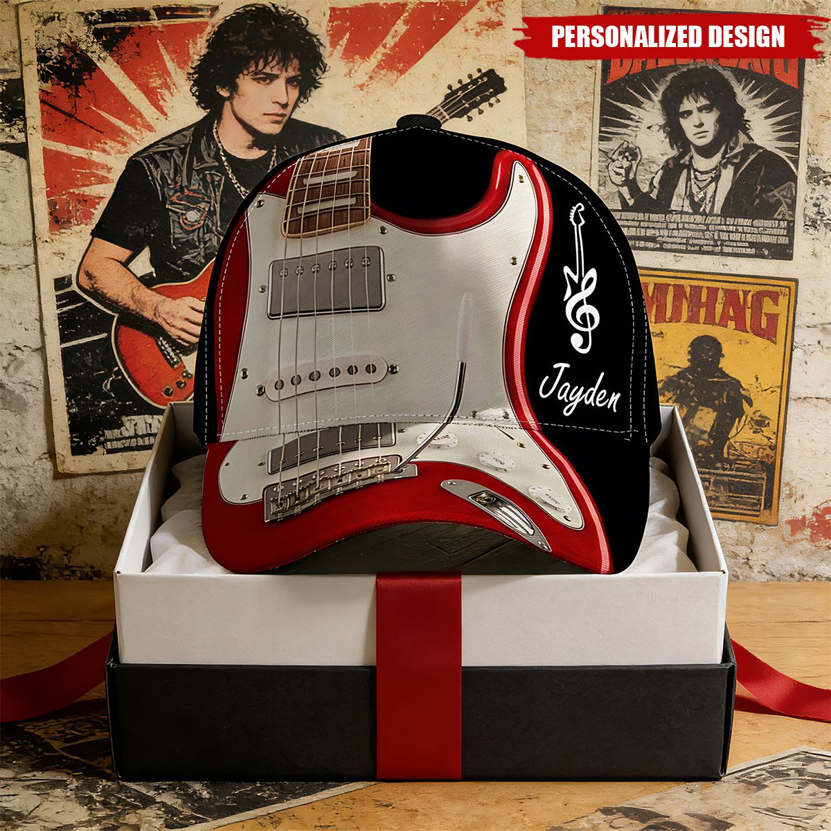 Personalized Cap-Gift For Guitarist, Guitar Lover