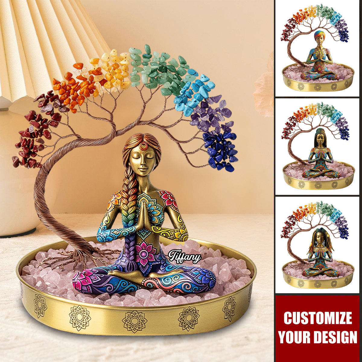 Yoga Girl Plaque - Personalized Gifts For Yoga Lovers