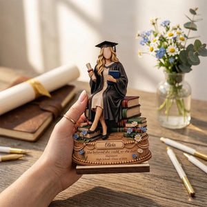 Custom Graduation Photo Plaque Wood Block Plaque, Class of 2026 Keepsake