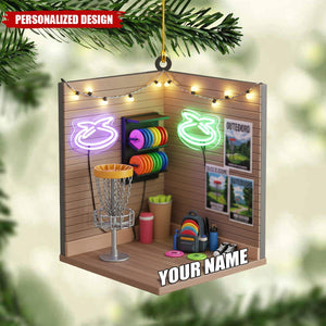 Personalized Disc Golf Ornament-Christmas Gift For Disc Golfer