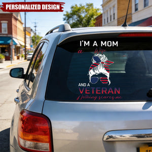 I'm A Mom Grandma and a Veteran-Personalized Decal-Perfect gift for Mom/Wife