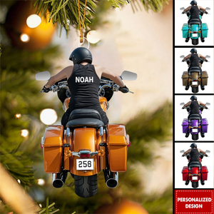 Personalized Motorcycle Christmas Ornament-Gift Idea for Motorcycle Riders and Bike Lovers