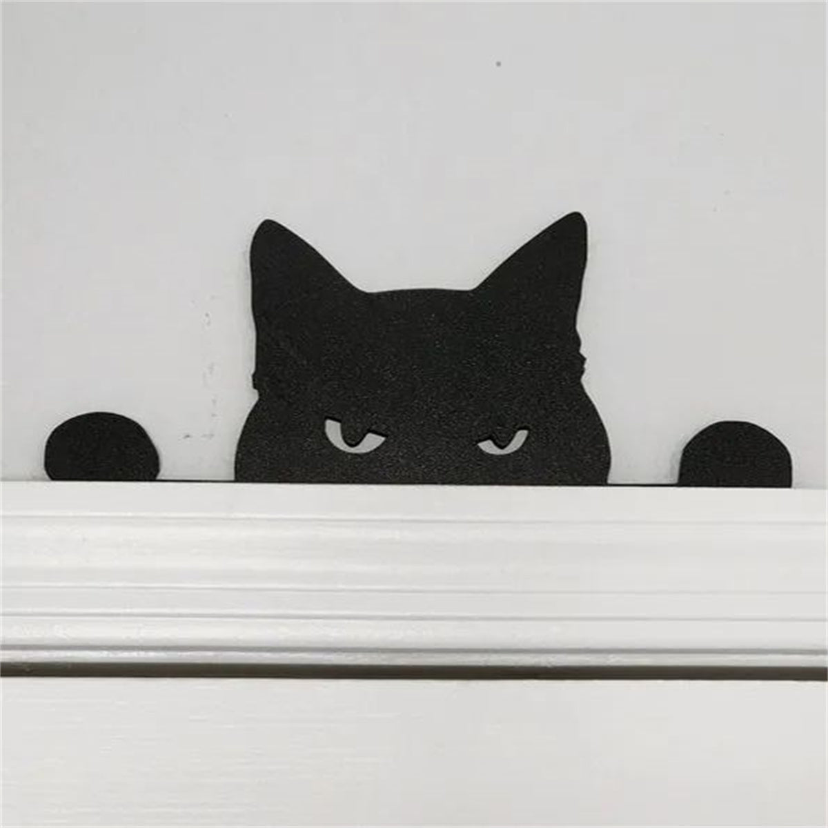 Metal Adorable Cat Door Topper - Gift For Cat Lover