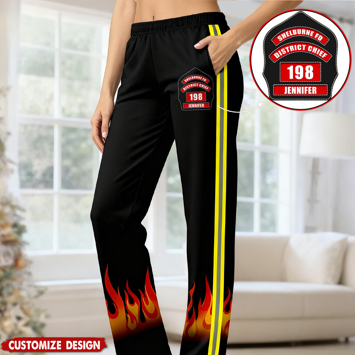 Personalized Firefighter Pajama Pants Gifts For Firefighters