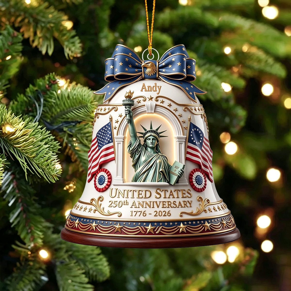250th Anniversary of Americana ，Ornament Independence Day Gift