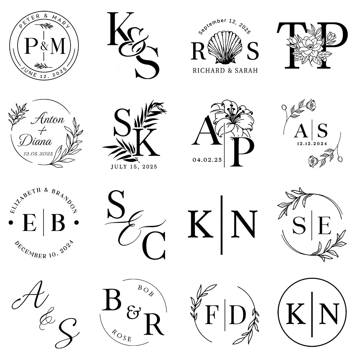 Personalized Monogram Embosser Stamp - wedding,Napkin,Envelope,Invitation embosser