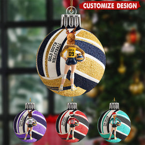 Love Volleyball - Personalized Volleyball Ornament - Gift For Volleyball Lovers