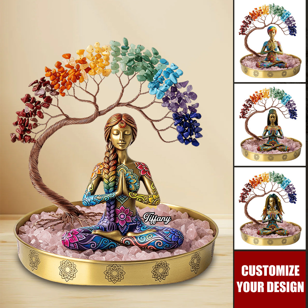 Yoga Girl Plaque - Personalized Gifts For Yoga Lovers