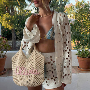 Personalized Beach Tote Bags - Mothers Day Gifts, Bridesmaid Gifts