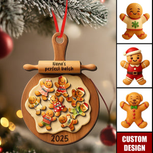 Personalized Gingerbread Family Christmas Ornament-Gift For Family