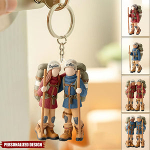 Hiking Partners For Life-Personalized Hiking Keychain
