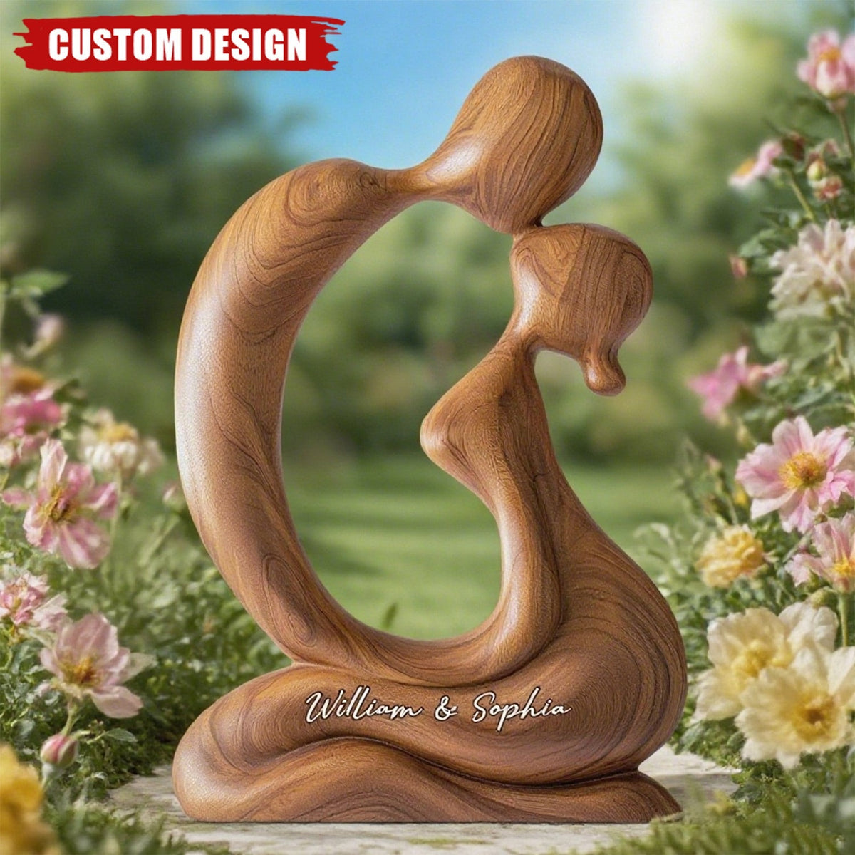 You And Me We Got This - Personalized Couple Shaped Wood Plaque