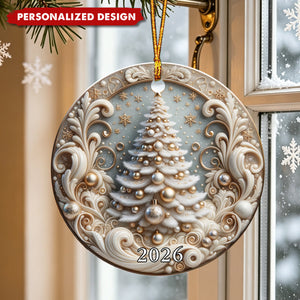 Personalized Christmas Tree Ornament, Festive Keepsake Gift