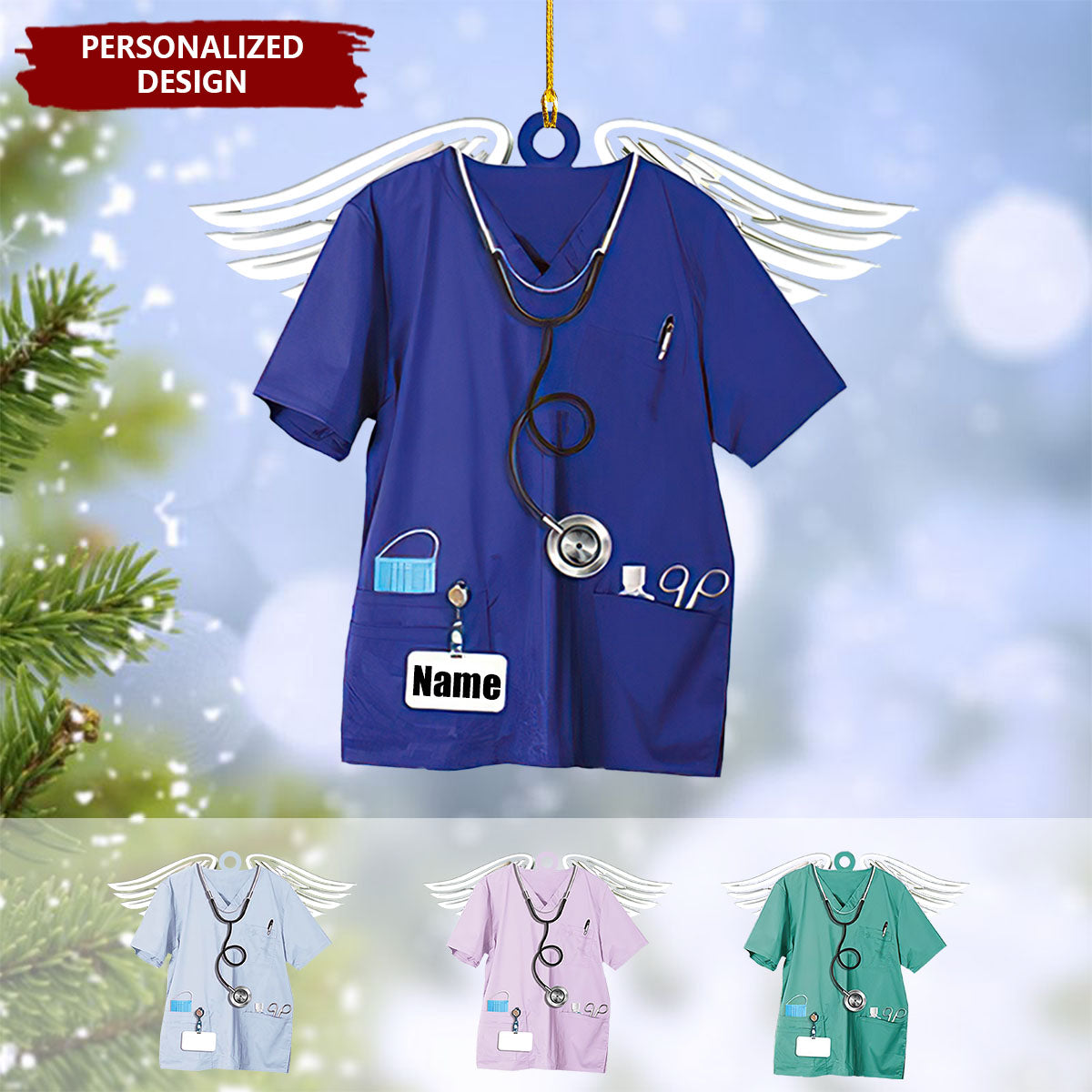 Personalized Nurse Christmas Tree Ornament-Gifts For Nurse-2024 New Release
