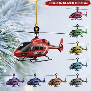 Personalized Helicopter Ornament-Gifts For Pilot Captain-New Release