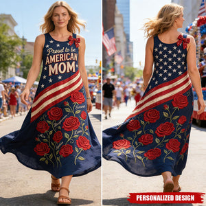 Personalized Proud Mom Maxi Dress-Gifts For Mom