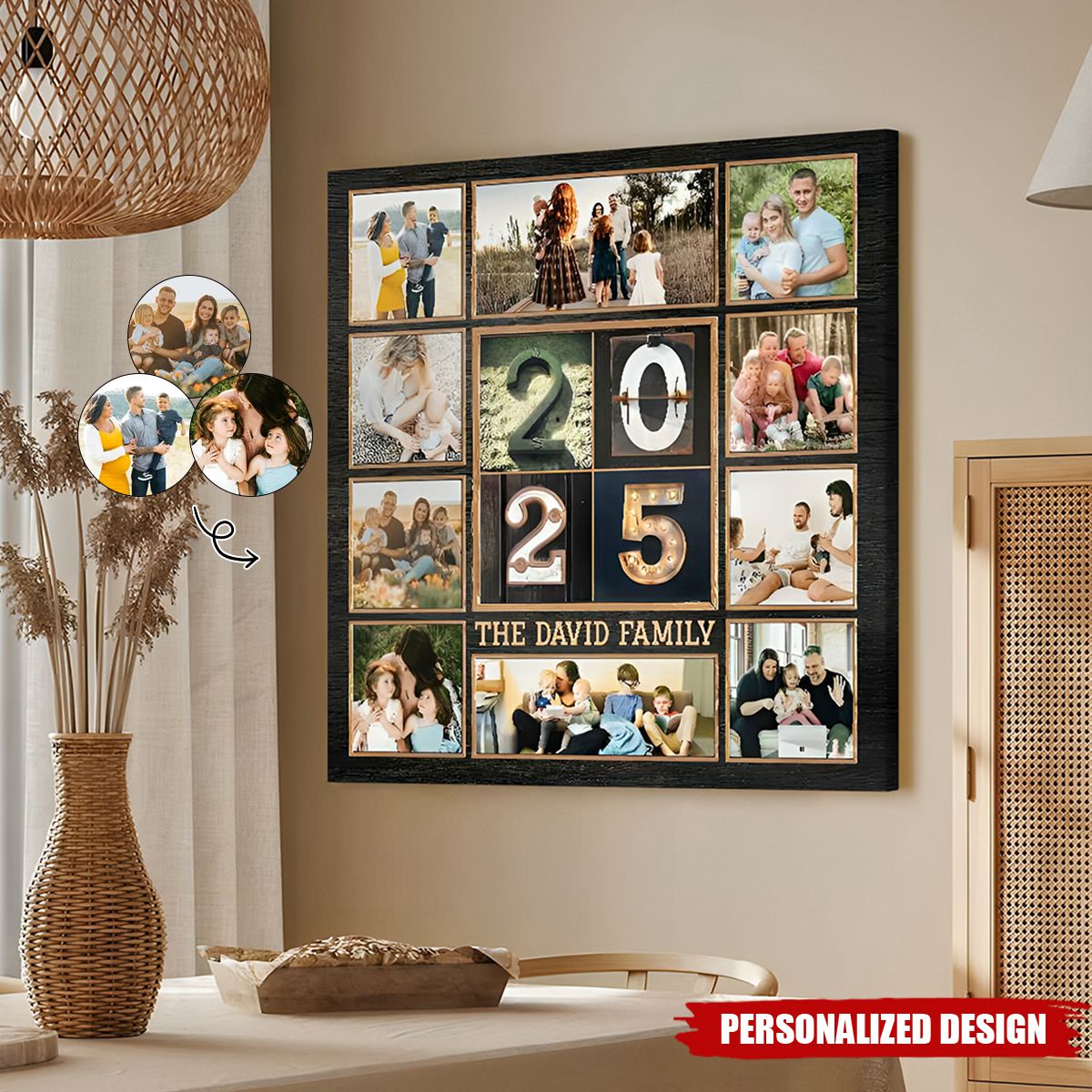 Custom Family Photo Collage Poster 2025-Family Keepsake Gifts