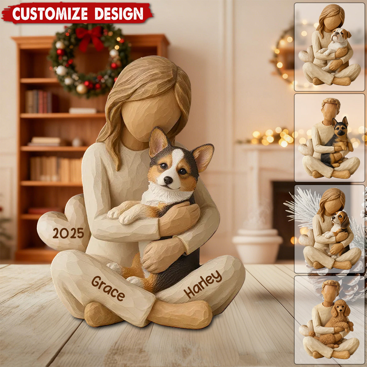 With My Dog - Personalized Acrylic Plaque - Gift For Dog Lovers