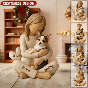 With My Dog - Personalized Acrylic Plaque - Gift For Dog Lovers