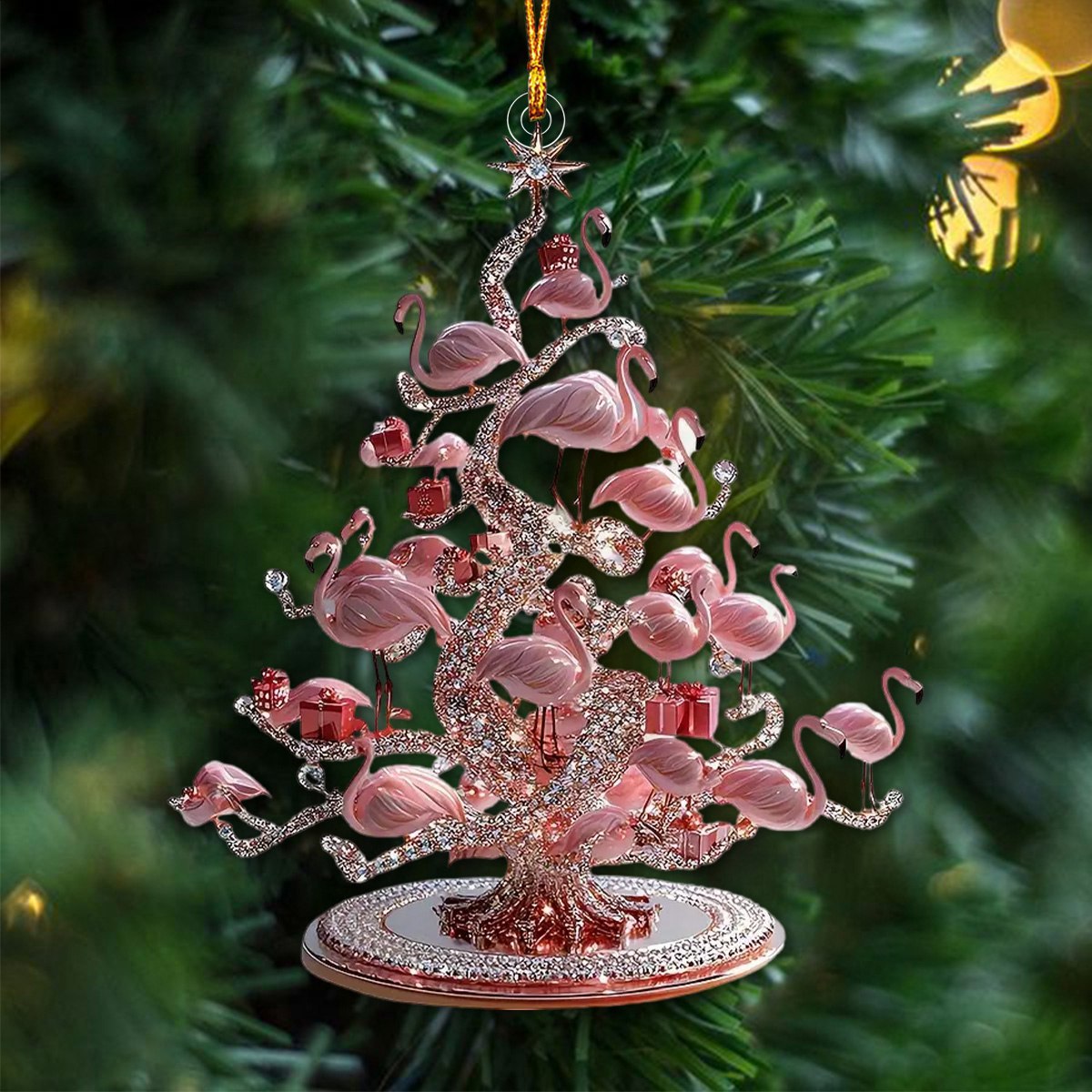 Flamingo Christmas Tree Ornament - New Release