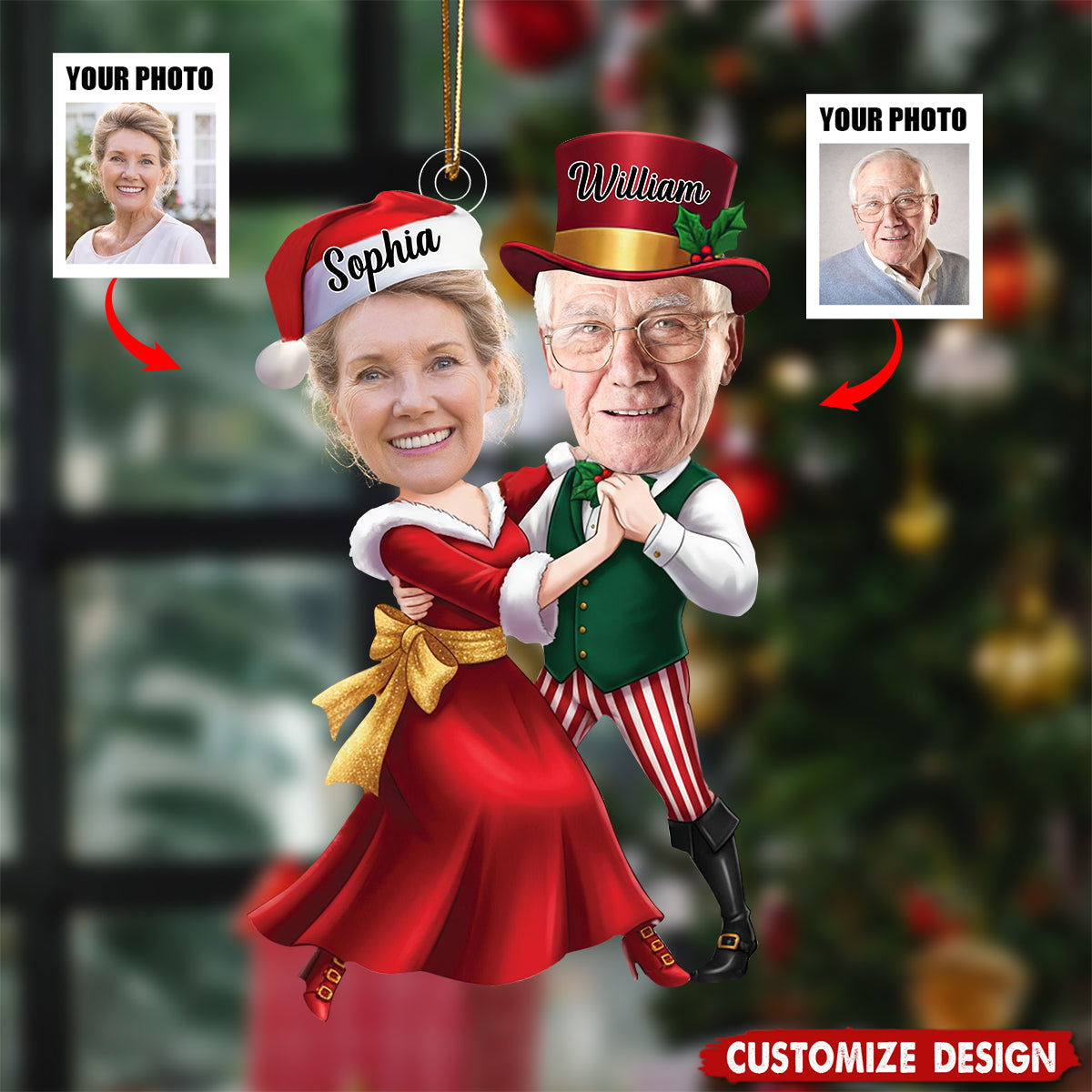 Personalized Dancing Ornament - Gift For Couple