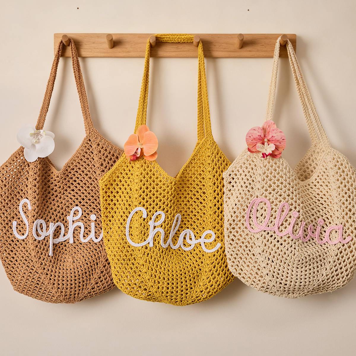 Personalized Beach Tote Bags - Mothers Day Gifts, Bridesmaid Gifts