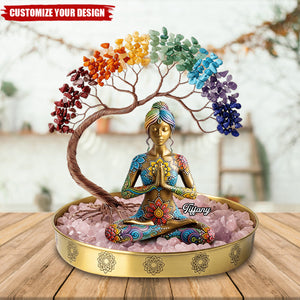 Yoga Girl Plaque - Personalized Gifts For Yoga Lovers