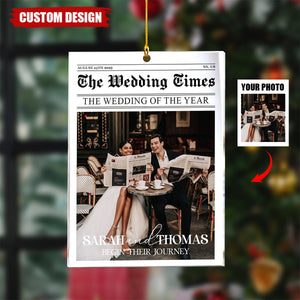 The Wedding Of The Year - Personalized Photo Ornament - Gifts For Couple