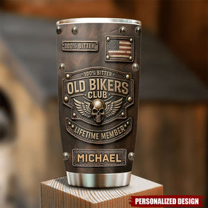 Old Biker Club-Personalized Biker Tumbler