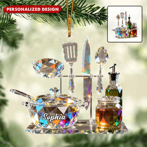 Personalized Kitchenware Set Themed Ornaments